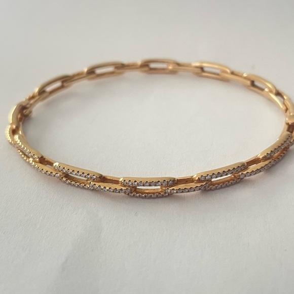 David Yurman 18k 4mm Rose Gold & Diamond Stax Collection bracelet - Picture 10 of 10